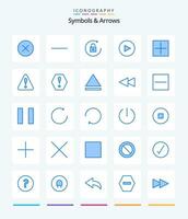 Creative Symbols  Arrows 25 Blue icon pack  Such As error. triangle. circle. alert. open vector