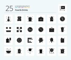 Food  Drinks 25 Solid Glyph icon pack including entertainment. bar sign. kiosk. bar. food vector