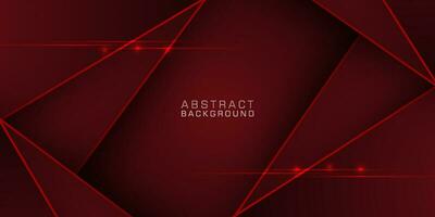 Abstract dark red gradient background. Triangle on dark color geometric design pattern. Modern overlap papercut futuristic background vector illustration. Eps10 vector