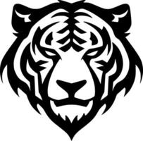 tigre, negro y blanco vector ilustración