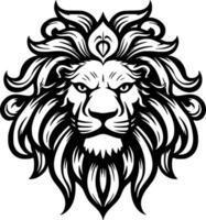 Lion - Minimalist and Flat Logo - Vector illustration