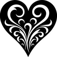 corazón - minimalista y plano logo - vector ilustración