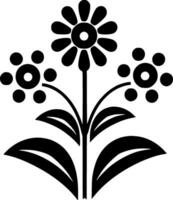 Flowers - Minimalist and Flat Logo - Vector illustration