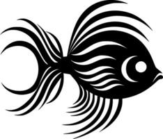 Fish, Black and White Vector illustration