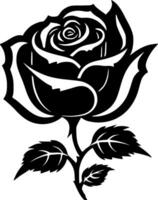 Rosa - minimalista y plano logo - vector ilustración