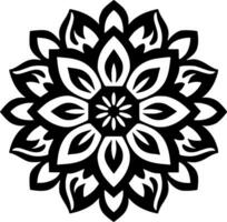 Mandala, Minimalist and Simple Silhouette - Vector illustration