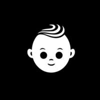 Baby - Black and White Isolated Icon - Vector illustration