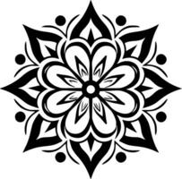 Mandala, Minimalist and Simple Silhouette - Vector illustration