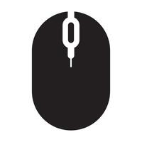 Flat computer mouse vector icon Isolated on white background for graphic design, logo, web site, social media, mobile app, illustration