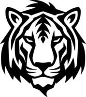 Tigre - minimalista y plano logo - vector ilustración