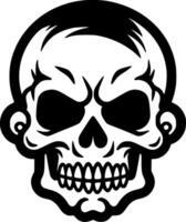 Skull, Minimalist and Simple Silhouette - Vector illustration