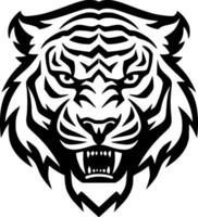 Tiger, Black and White Vector illustration