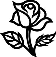 Rose - High Quality Vector Logo - Vector illustration ideal for T-shirt graphic