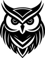 Owl, Minimalist and Simple Silhouette - Vector illustration