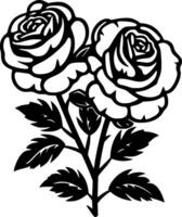 Roses - High Quality Vector Logo - Vector illustration ideal for T-shirt graphic