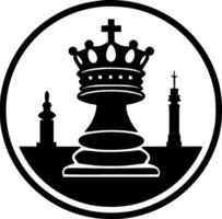 Chess, Minimalist and Simple Silhouette - Vector illustration