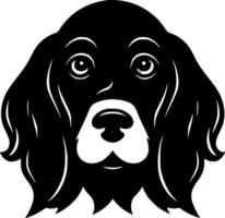 perro, minimalista y sencillo silueta - vector ilustración