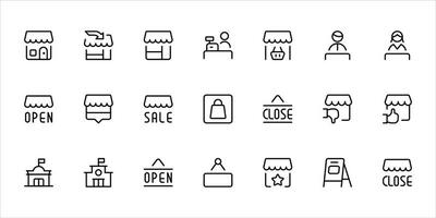 Shop online store marketplace or ecommerce shop flat vector icon for apps, ui and websites.