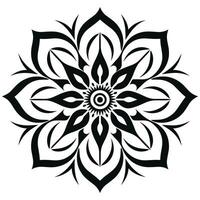 Black and white abstract circular pattern mandala, Mandala Line Drawing Design, Colorful Ornamental luxury mandala pattern vector