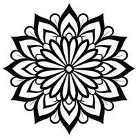 Black and white abstract circular pattern mandala, Mandala Line Drawing Design, Colorful Ornamental luxury mandala pattern vector