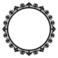 Vintage Decorative Ornamental Circle frame vector, Round vector ornamental Frame