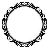 Vintage Decorative Ornamental Circle frame vector, Round vector ornamental Frame