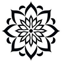 Black and white abstract circular pattern mandala, Mandala Line Drawing Design, Colorful Ornamental luxury mandala pattern vector
