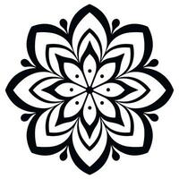 Black and white abstract circular pattern mandala, Mandala Line Drawing Design, Colorful Ornamental luxury mandala pattern vector