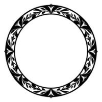 Vintage Decorative Ornamental Circle frame vector, Round vector ornamental Frame