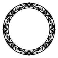 Vintage Decorative Ornamental Circle frame vector, Round vector ornamental Frame