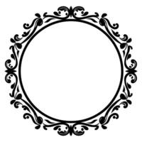 Vintage Decorative Ornamental Circle frame vector, Round vector ornamental Frame