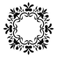 Vintage Decorative Ornamental Circle frame vector, Round vector ornamental Frame