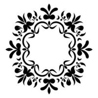 Vintage Decorative Ornamental Circle frame vector, Round vector ornamental Frame