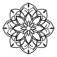 Black and white abstract circular pattern mandala, Mandala Line Drawing Design, Colorful Ornamental luxury mandala pattern vector