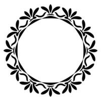 Vintage Decorative Ornamental Circle frame vector, Round vector ornamental Frame