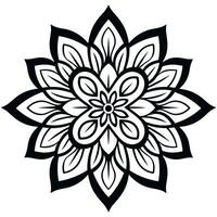 Black and white abstract circular pattern mandala, Mandala Line Drawing Design, Colorful Ornamental luxury mandala pattern vector
