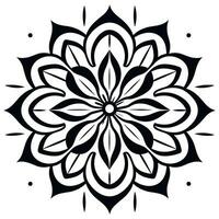 Black and white abstract circular pattern mandala, Mandala Line Drawing Design, Colorful Ornamental luxury mandala pattern vector