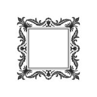 Free Decorative border frame with corner vector illustration