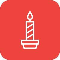 Candle Vector Icon Design Illustration