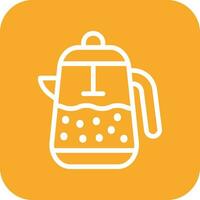 French Press Vector Icon Design Illustration