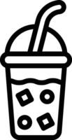 Iced Coffee Vector Icon Design Illustration