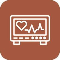 Cardiogram Vector Icon Design Illustration