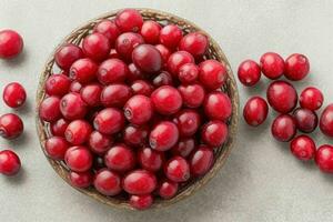 Cranberry. background. AI Generative Pro Photo