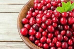 Cranberry. background. AI Generative Pro Photo