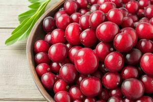 Cranberry. background. AI Generative Pro Photo