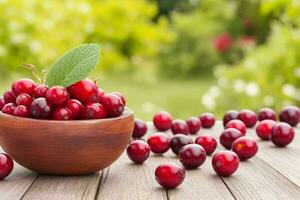 Cranberry. background. AI Generative Pro Photo