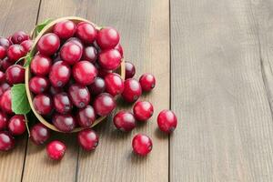 Cranberry. background. AI Generative Pro Photo