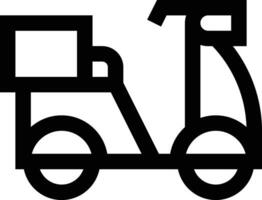 Delivery Bike Vector Icon Design Illustration