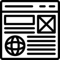 Wireframe Vector Icon Design Illustration