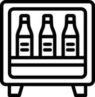 Minibar Vector Icon Design Illustration